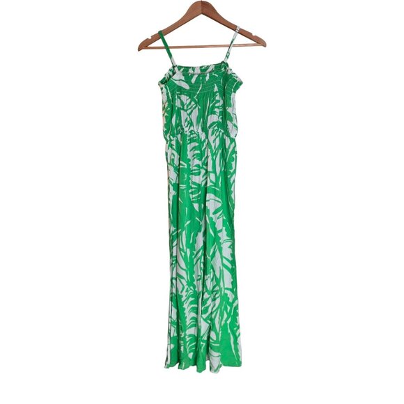 Girl's - Lilly Pulitzer For Target Green Palm Print Jumpsuit, Size Large (10/12) - Picture 8 of 9